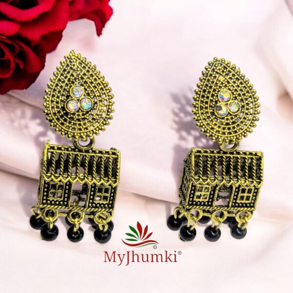 Oxidised Jhumka Earring For Women